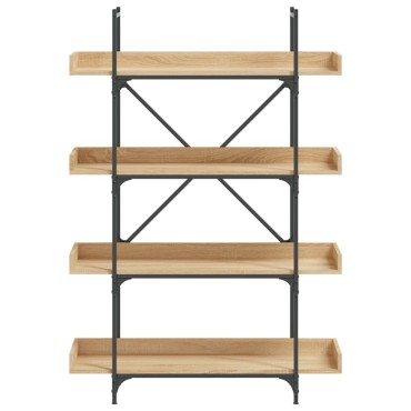 vidaXL Βιβλιοθήκη 4 Επιπέδων Sonoma Δρυς 100x33x145,5cm Επεξεργ. Ξύλο 1 τεμ.