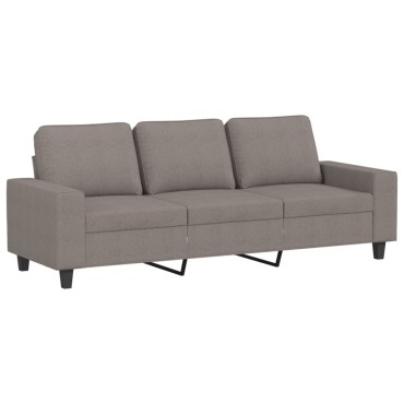 Σετ Σαλονιού 3 τεμ. Taupe Υφασμάτινο 94x77x80cm  Διθέσιος Τριθέσιος