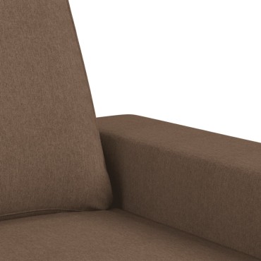 vidaXL Σετ Σαλονιού 2 τεμ. Καφέ Υφασμάτινο 154x77x80cm  Διθέσιος Τριθέσιος