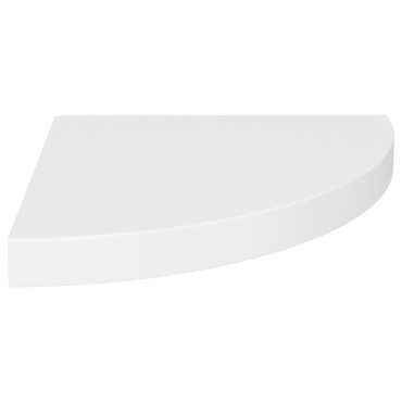 vidaXL Ράφια Τοίχου Γωνιακά 2 τεμ. Άσπρα 35x35x3,8cm MDF