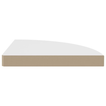 vidaXL Ράφια Τοίχου Γωνιακά 2 τεμ. Άσπρα 35x35x3,8cm MDF