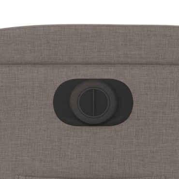 vidaXL Πολυθρόνα Ανακλινόμενη Ηλεκτρική Taupe Υφασμάτινη 1 τεμ.