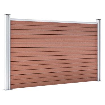 vidaXL Πάνελ Περίφραξης Καφέ 526x106cm από WPC