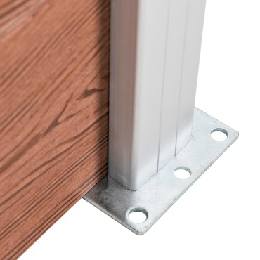 vidaXL Πάνελ Περίφραξης Καφέ 526x106cm από WPC