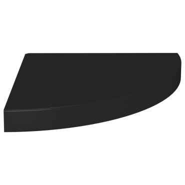 vidaXL Ράφια Τοίχου 4 τεμ. Μαύρα 35x35x3,8cm από MDF
