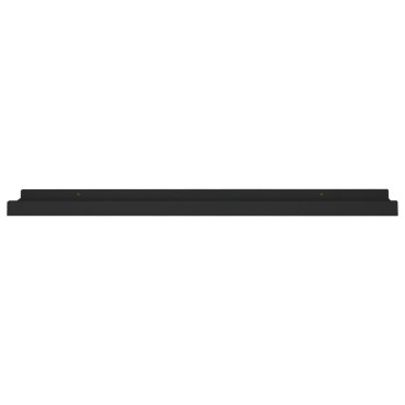 vidaXL Ράφια για Κορνίζες 2 τεμ. Μαύρα 60x9x3cm από MDF