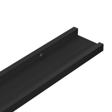 vidaXL Ράφια για Κορνίζες 2 τεμ. Μαύρα 60x9x3cm από MDF