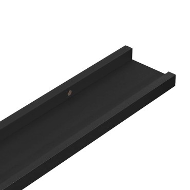 vidaXL Ράφια για Κορνίζες 2 τεμ. Μαύρα 60x9x3cm από MDF