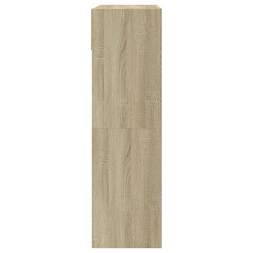 vidaXL Παπουτσοθήκη με 2 Ανακλ. Συρτάρια Sonoma Δρυς 80x34x116cm