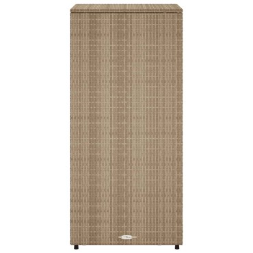 vidaXL Ντουλάπι Αποθήκευσης Κήπου Beige 50x55x115cm Συνθετικό Ρατάν