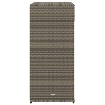 vidaXL Ντουλάπι Αποθήκευσης Κήπου Γκρι 105x55x113cm Συνθετικό Ρατάν