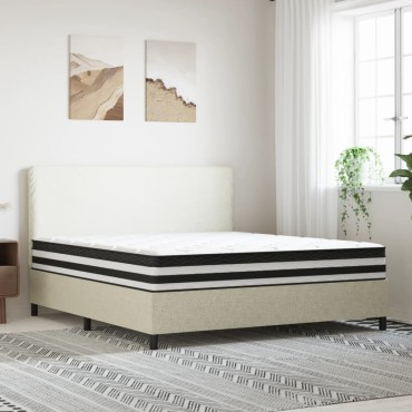 vidaXL Στρώμα με Pocket Springs Μεσαία Σκληρότητα 180x200cm 1 τεμ. - Διπλό