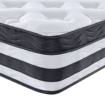 vidaXL Στρώμα με Pocket Springs Μεσαία Σκληρότητα 180x200cm 1 τεμ. - Διπλό
