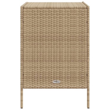 vidaXL Ντουλάπι Αποθήκευσης Κήπου Beige 55x59x80cm Συνθετικό Ρατάν