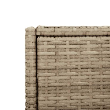 vidaXL Ντουλάπι Αποθήκευσης Κήπου Beige 55x55x111cm Συνθετικό Ρατάν