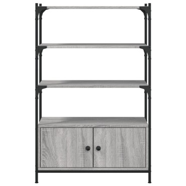 vidaXL Βιβλιοθήκη 3 Επιπέδων Γκρι Sonoma 70x30x109,5cm Επεξεργ. Ξύλο 1 τεμ.