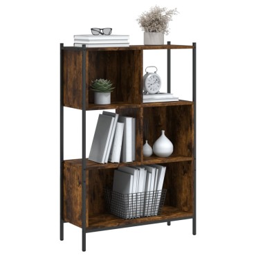 vidaXL Βιβλιοθήκη Καπνιστή Δρυς 72x28x109cm από Επεξεργασμένο Ξύλο 1 τεμ.
