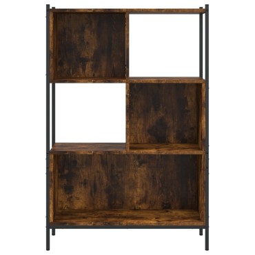 vidaXL Βιβλιοθήκη Καπνιστή Δρυς 72x28x109cm από Επεξεργασμένο Ξύλο 1 τεμ.