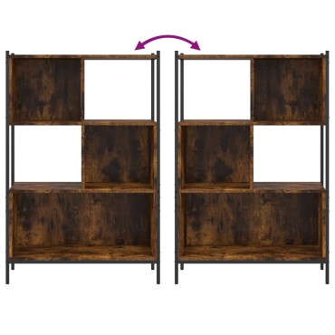 vidaXL Βιβλιοθήκη Καπνιστή Δρυς 72x28x109cm από Επεξεργασμένο Ξύλο 1 τεμ.