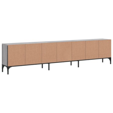 vidaXL Έπιπλο Τηλεόρασης με Συρτάρι Γκρι Sonoma 200x25x44cm Επεξ. Ξύλο