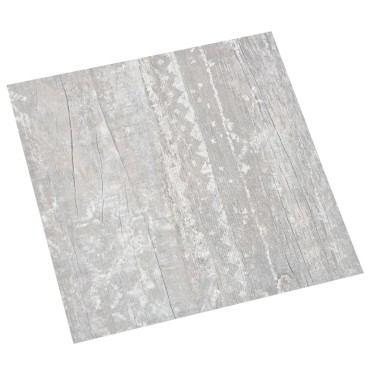 vidaXL Δάπεδο Αυτοκόλλητο Γκρι 55 τεμ. 5,11 μ² από PVC