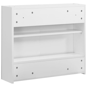 vidaXL Καθρέφτης Μπάνιου με Ντουλάπι Λευκό 80x15x60cm από MDF 1 τεμ.