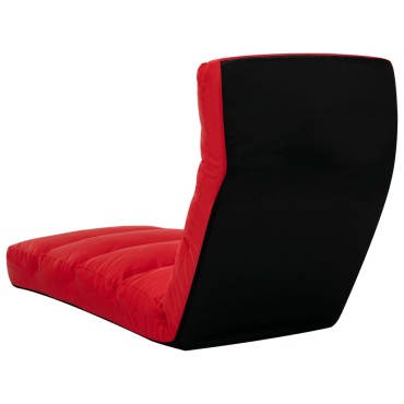 vidaXL Καρέκλα Δαπέδου Πτυσσόμενη Κόκκινη από Συνθετικό Δέρμα 175x56x20cm 1 τεμ.
