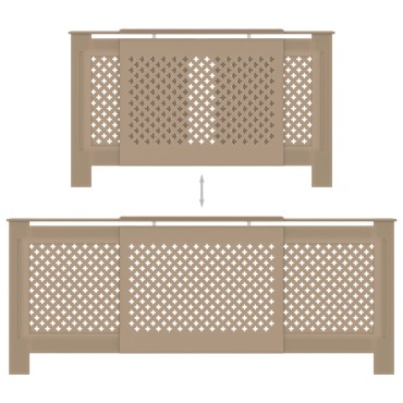 vidaXL Κάλυμμα Καλοριφέρ 205 εκ. από MDF