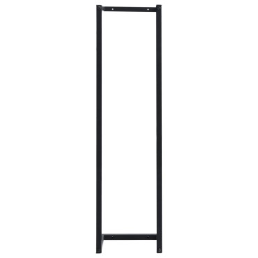 vidaXL Βάση για Πετσέτες Επιτοίχια Μαύρη 25 x 20 x 95 εκ. Σιδερένια