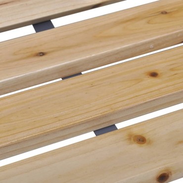 vidaXL Παγκάκι Κήπου από Ξύλο / Σίδερο 120x62x76cm 1 τεμ.