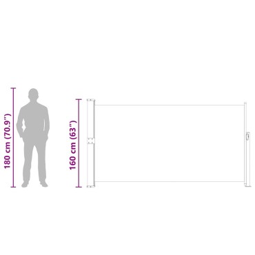 vidaXL Σκίαστρο Βεράντας Πλαϊνό Συρόμενο Μπλε 160 x 300 εκ.