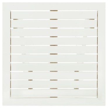 vidaXL Τραπέζι Bistro Λευκό 46x46x47cm από Μασίφ Ξύλο Ακακίας 1 τεμ.