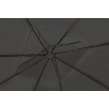 vidaXL Κιόσκι με Σκίαστρο Σκούρο Γκρι 3 x 4 μ.