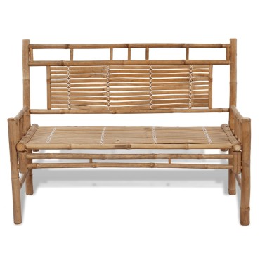 vidaXL Παγκάκι Κήπου από Μπαμπού 120x55x90cm 1 τεμ.