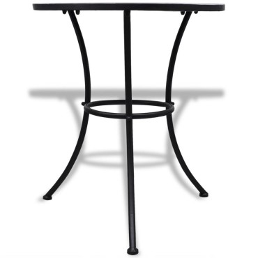 vidaXL Τραπέζι Bistro «Μωσαϊκό» Μπλε / Λευκό 60x70cm 1 τεμ.