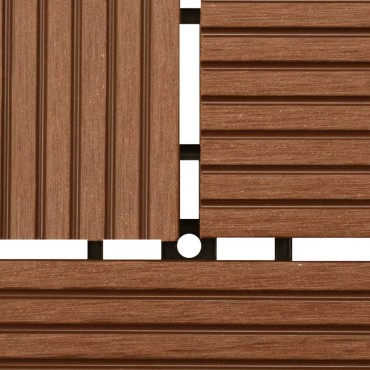 Πλακάκια Deck 11 τεμ. Καφέ 30 x 30 εκ. / 1 τ.μ. WPC
