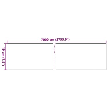 vidaXL Περίφραξη Προστατευτική Πράσινη 70x0,19 μ. από PVC