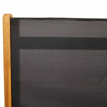 vidaXL Καρέκλες Κήπου Πτυσσόμενες 2 τεμ. Μασίφ Ξύλο Ακακίας/Textilene 57,5x72x109cm