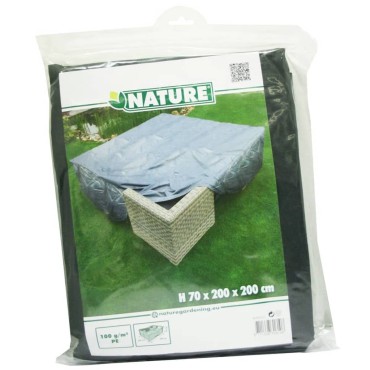 Nature Κάλυμμα Επίπλων Κήπου για Χαμηλό Τραπέζι/Καρέκλες 200x200x70 εκ 1 τεμ.