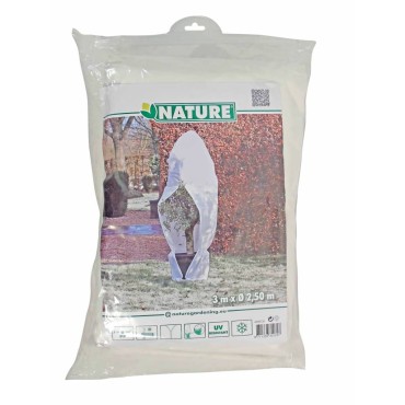 Nature Κάλυμμα Αντιπαγετικό με Φερμουάρ 70 γρ./μ² Λευκό 2,5x2,5x3 μ.
