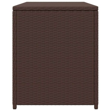 vidaXL Κουτί Αποθήκευσης Κήπου Καφέ 120x50x60cm από Συνθετικό Ρατάν 1 τεμ.