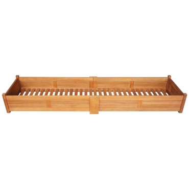vidaXL Ζαρντινιέρα Υπερυψωμένη 200 x 50 x 25 εκ. από Ξύλο Ακακίας