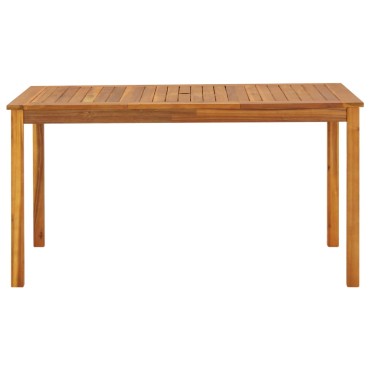 vidaXL Τραπέζι Κήπου 140x80x74cm από Μασίφ Ξύλο Ακακίας 1 τεμ.