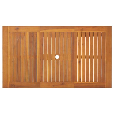 vidaXL Τραπέζι Κήπου 140x80x74cm από Μασίφ Ξύλο Ακακίας 1 τεμ.