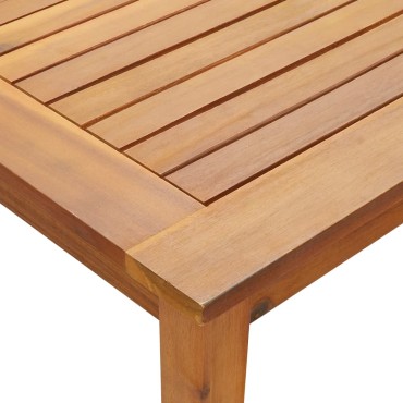 vidaXL Τραπέζι Κήπου 140x80x74cm από Μασίφ Ξύλο Ακακίας 1 τεμ.
