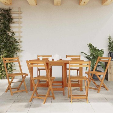vidaXL Τραπέζι Κήπου 130x90x72cm από Μασίφ Ξύλο Ακακίας 1 τεμ.