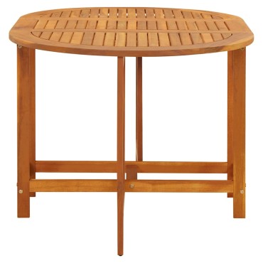 vidaXL Τραπέζι Κήπου 130x90x72cm από Μασίφ Ξύλο Ακακίας 1 τεμ.