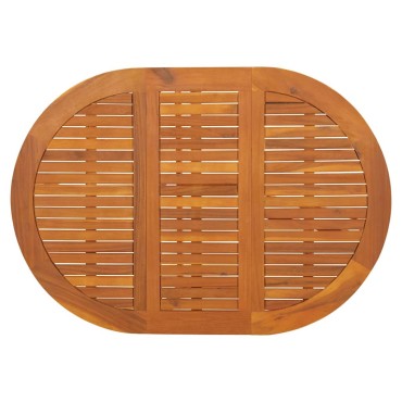 vidaXL Τραπέζι Κήπου 130x90x72cm από Μασίφ Ξύλο Ακακίας 1 τεμ.