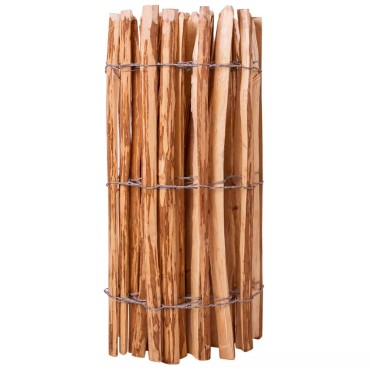 vidaXL Φράχτης Κήπου 90x500cm από Ξύλο Φουντουκιάς