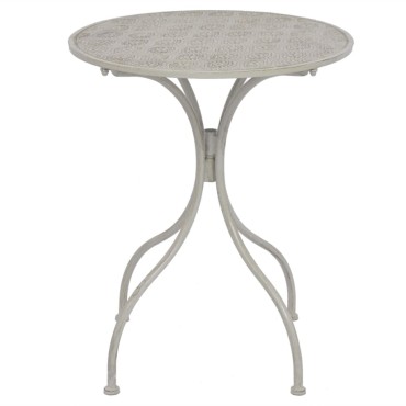 vidaXL Σετ Επίπλων Bistro 3 τεμ. Γκρι Ατσάλινο 60x72cm